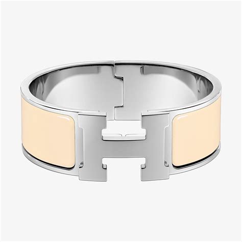 hermes white clic clac bracelet|authentic Hermes clic clac bracelet.